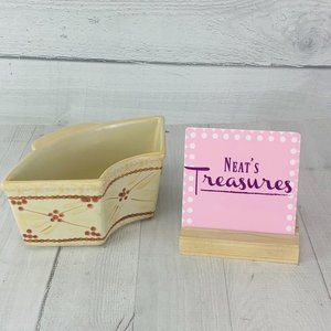 Temptation By Tara OLD WORLD YELLOW 18 Ounce Side Tab Section For Lazy Susan